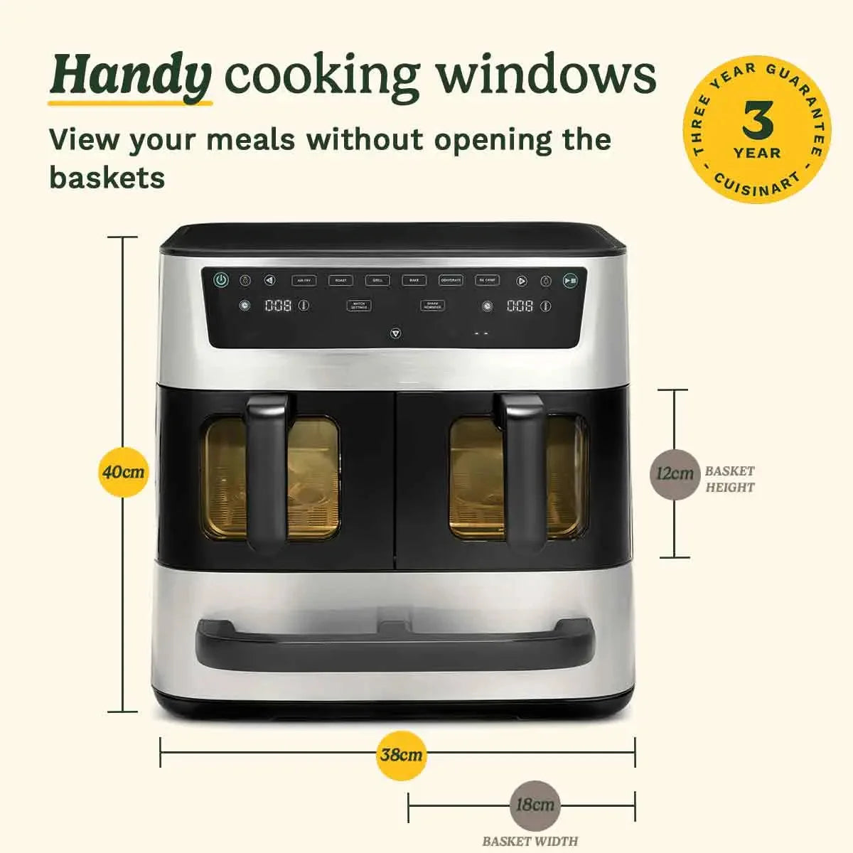Tri Zone 13.6L Air Fryer & Oven