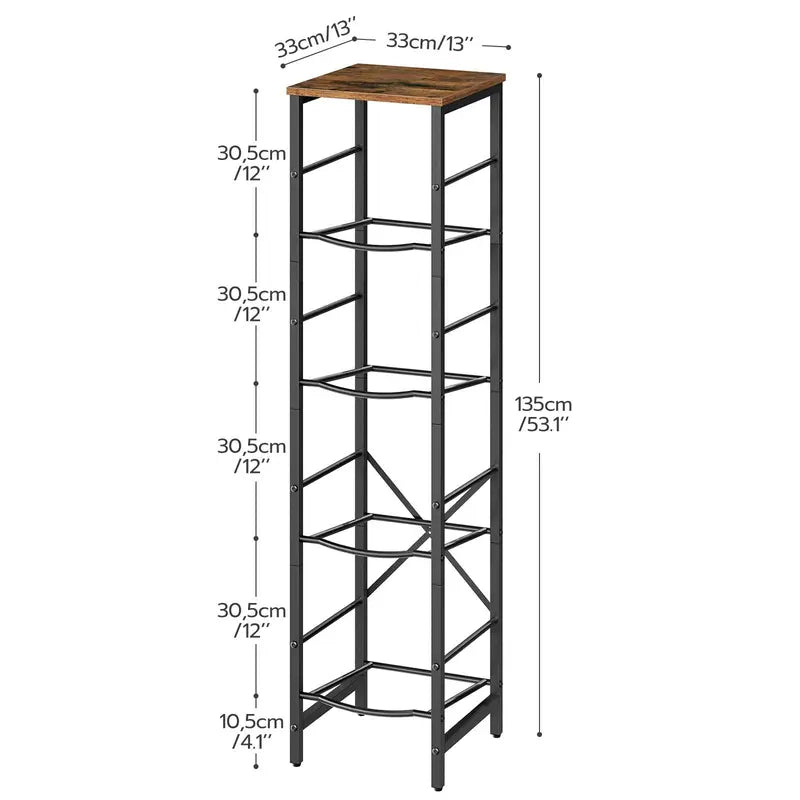 Three-tier water bottle rack
