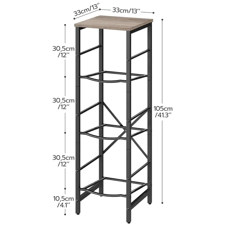 Three-tier water bottle rack